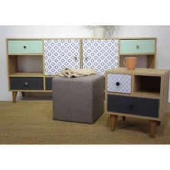 Rahi Linento Furniture Kare, 40x40cm, ruskea