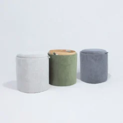 Rahi/pöytä Home4You HIRO Ø39xK44 cm, säilytystilalla ja tarjottimella, eri värejä