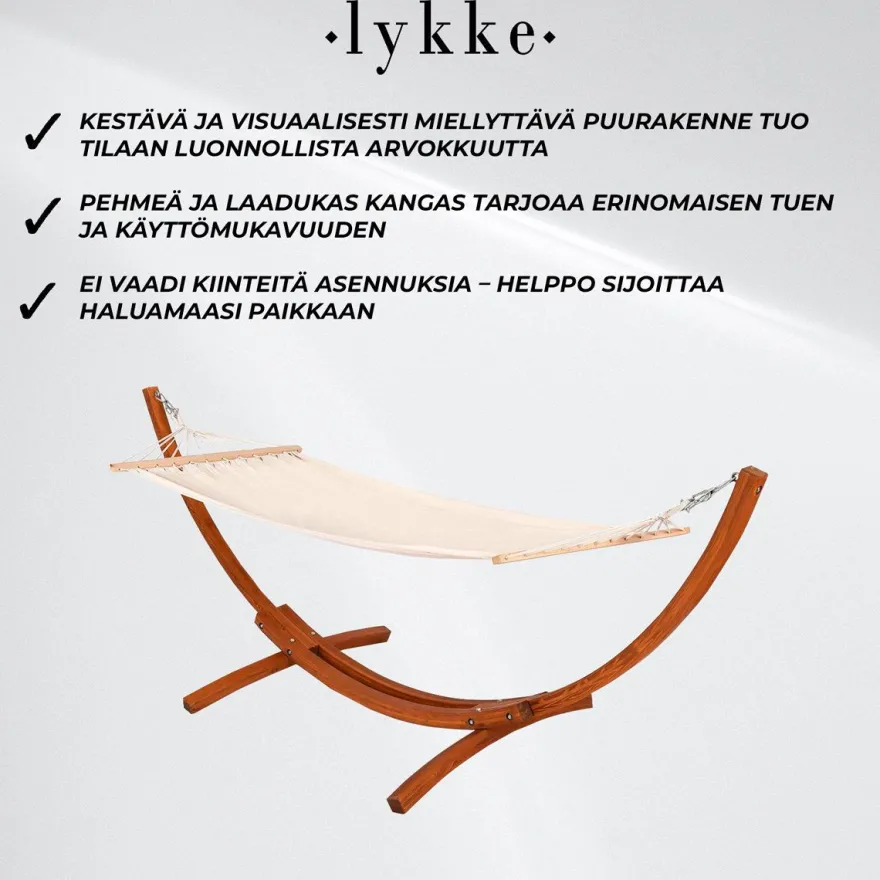 Riippumatto Telineellä Lykke Premium
