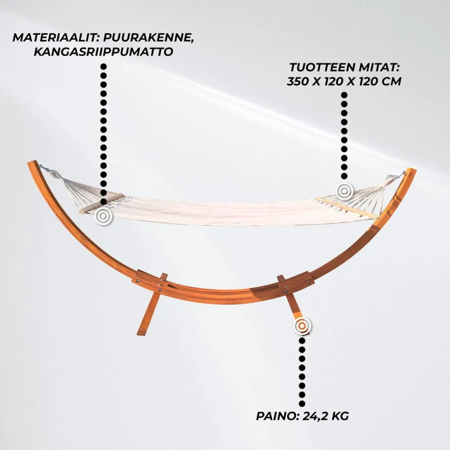 Riippumatto Telineellä Lykke Premium