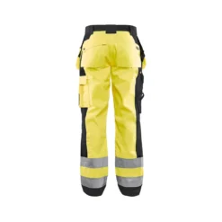 Riipputaskuhousut Blåkläder 1533 Highvis, keltainen/musta