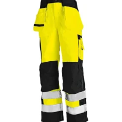 Riipputaskuhousut Blåkläder 1533 Highvis, keltainen/musta