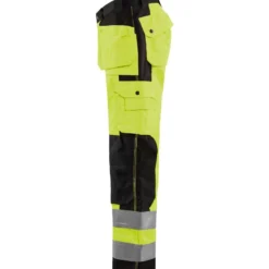 Riipputaskuhousut Blåkläder 1533 Highvis, keltainen/musta