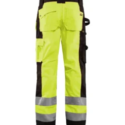 Riipputaskuhousut Blåkläder 1533 Highvis, keltainen/musta