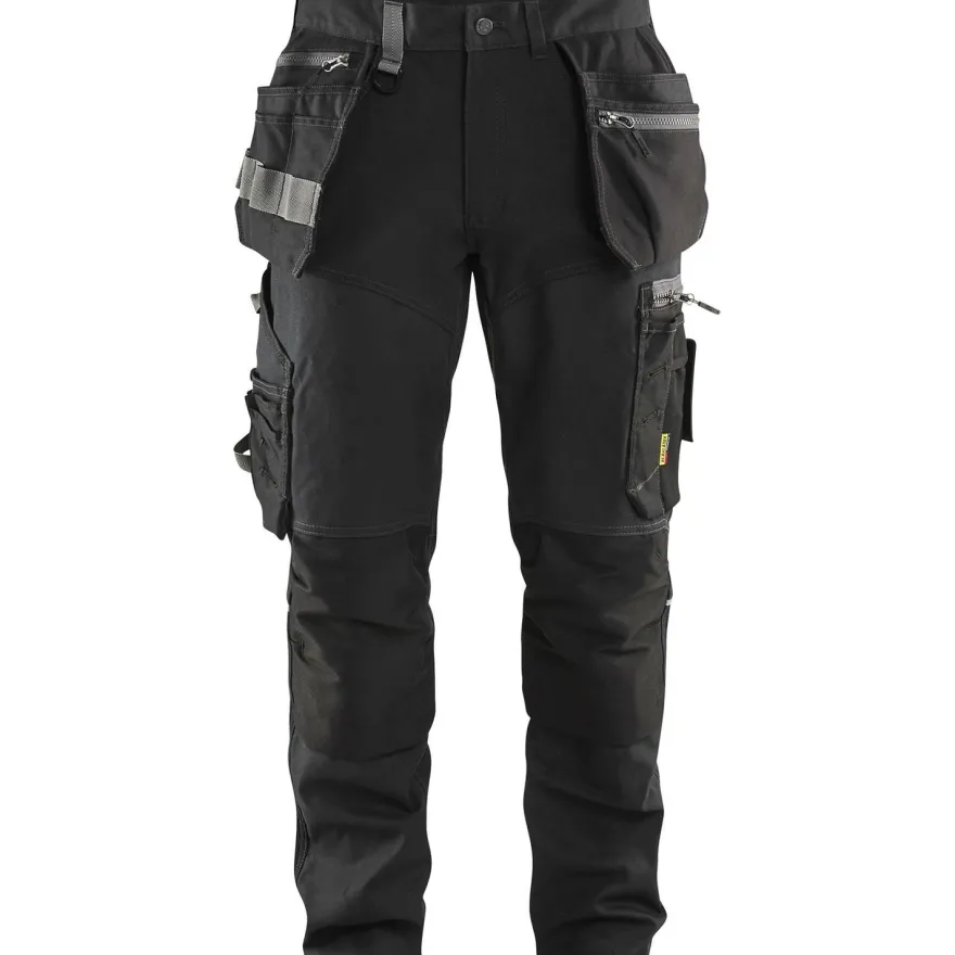 Riipputaskuhousut Blåkläder 1599 Stretch, twill