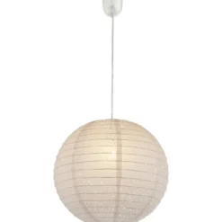 Riippuvalaisimen varjostin Globo Varys, Ø36cm, valkoinen