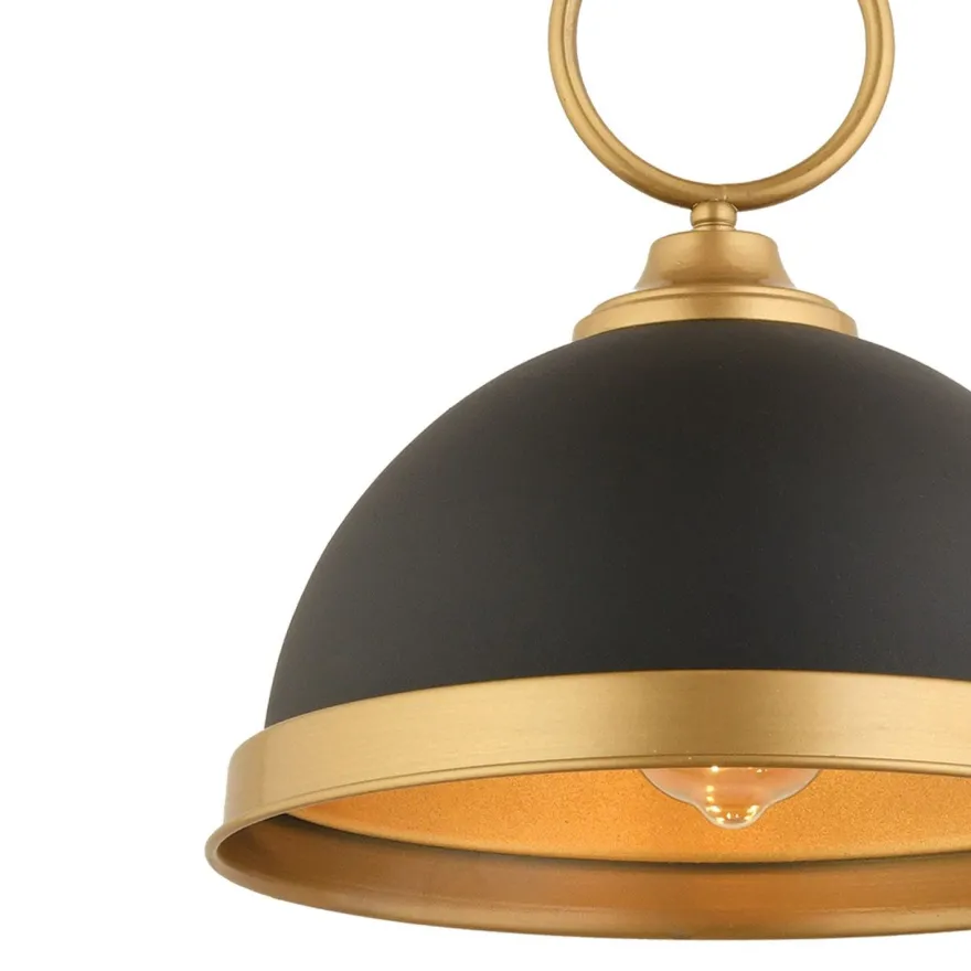 Riippuvalaisin Linento Lighting YM-5, Ø30cm, E27, max. 40W, IP20, musta