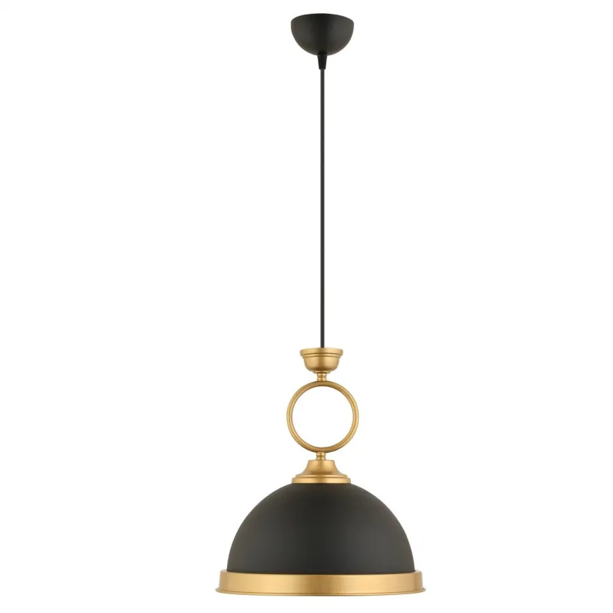 Riippuvalaisin Linento Lighting YM-5, Ø30cm, E27, max. 40W, IP20, musta