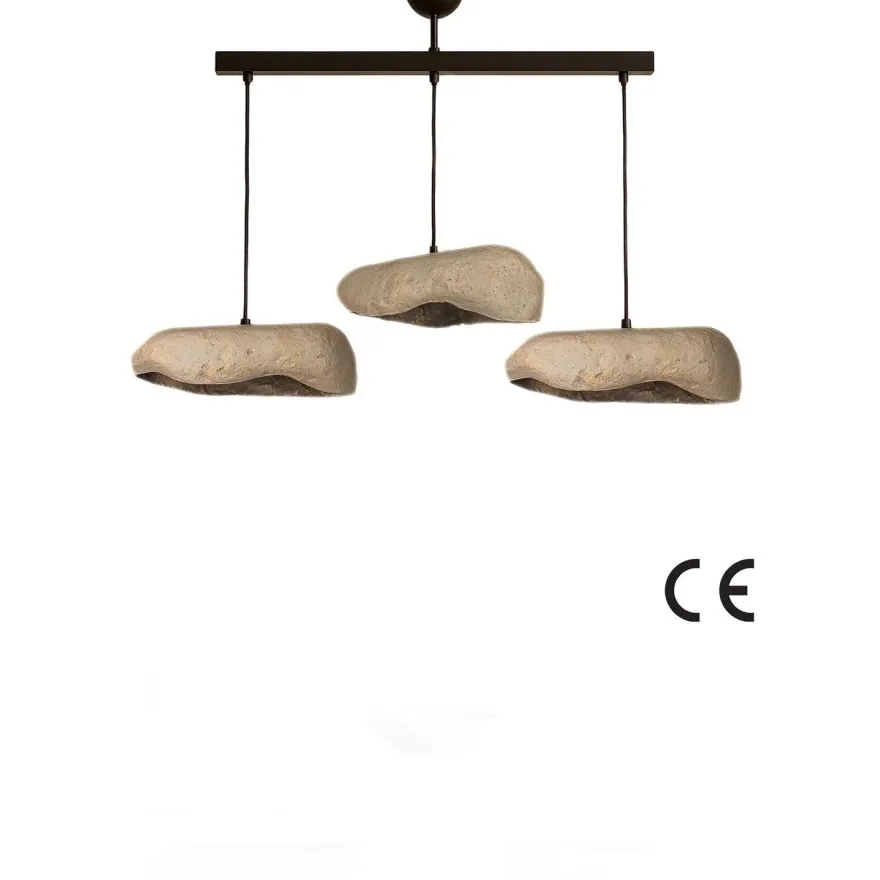 Riippuvalaisin Linento Lighting BK196 3-osainen musta/harmaa