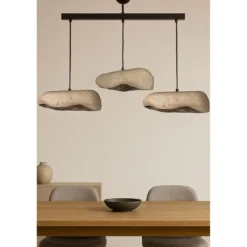 Riippuvalaisin Linento Lighting BK196 3-osainen musta/harmaa