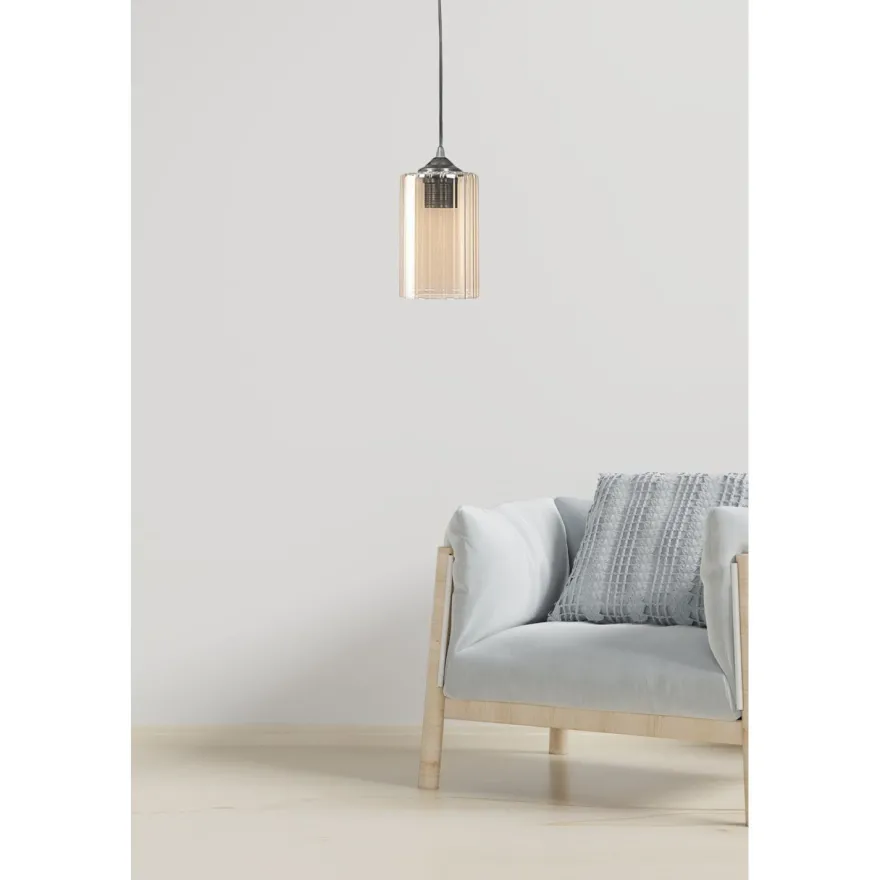Riippuvalaisin Linento Lighting LB055, Ø10cm, E27, max. 40W, IP20, keltainen
