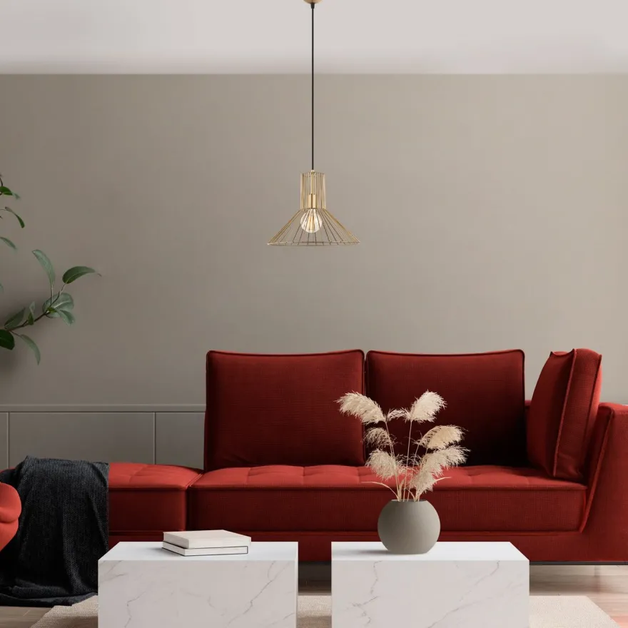 Riippuvalaisin Linento Lighting Tabut-Mr-757-1, Ø38cm, kulta