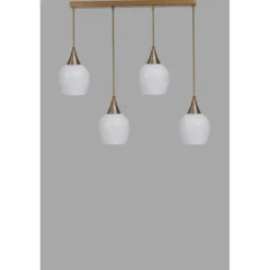 Riippuvalaisin Linento Lighting Enzo 4-osainen, suora, 65cm