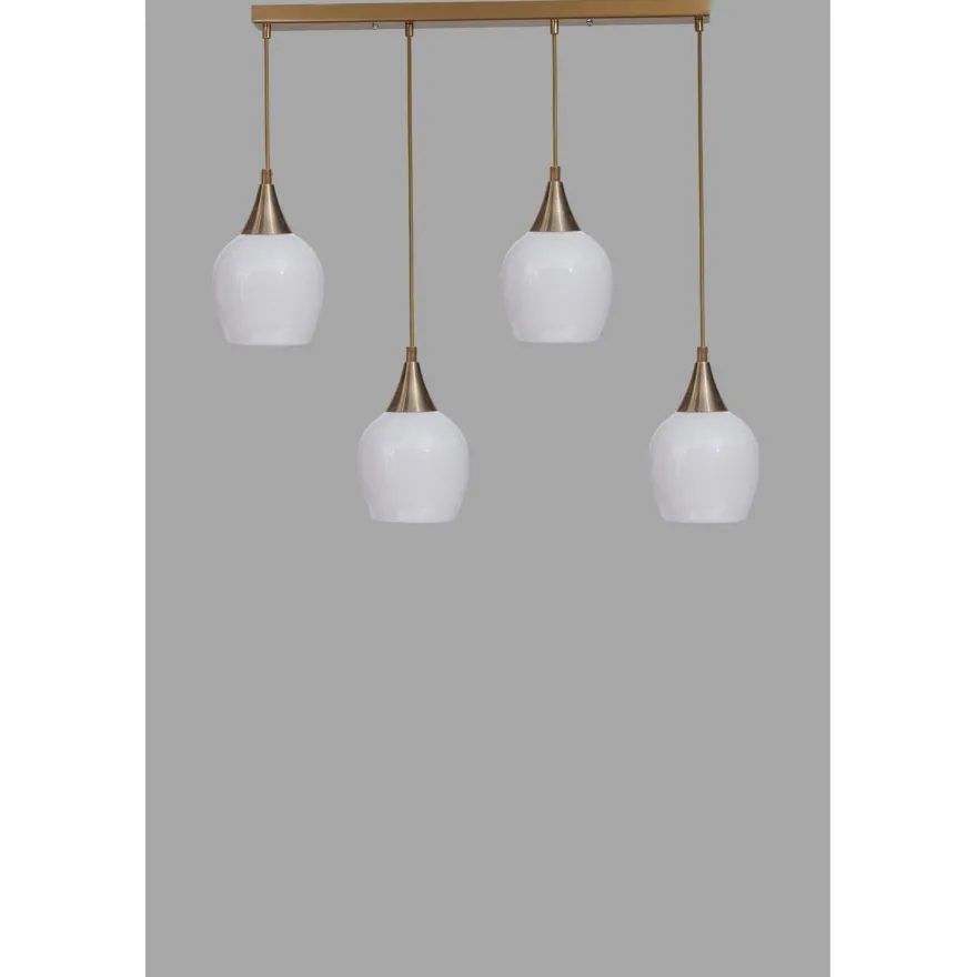 Riippuvalaisin Linento Lighting Enzo 4-osainen, suora, 65cm