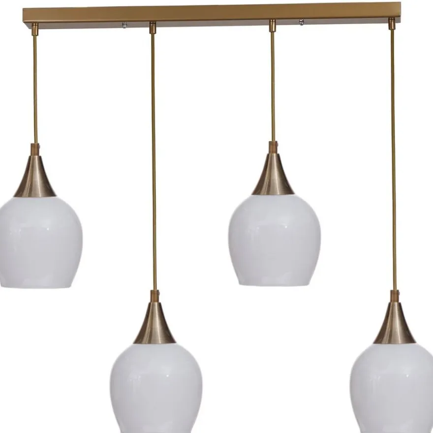 Riippuvalaisin Linento Lighting Enzo 4-osainen, suora, 65cm