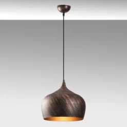 Riippuvalaisin Linento Lighting Saglam 3761, Ø28cm, kupari/kulta