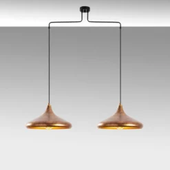 Riippuvalaisin Linento Lighting Barek 11547, 100x35x132cm, patinoitunut kupari