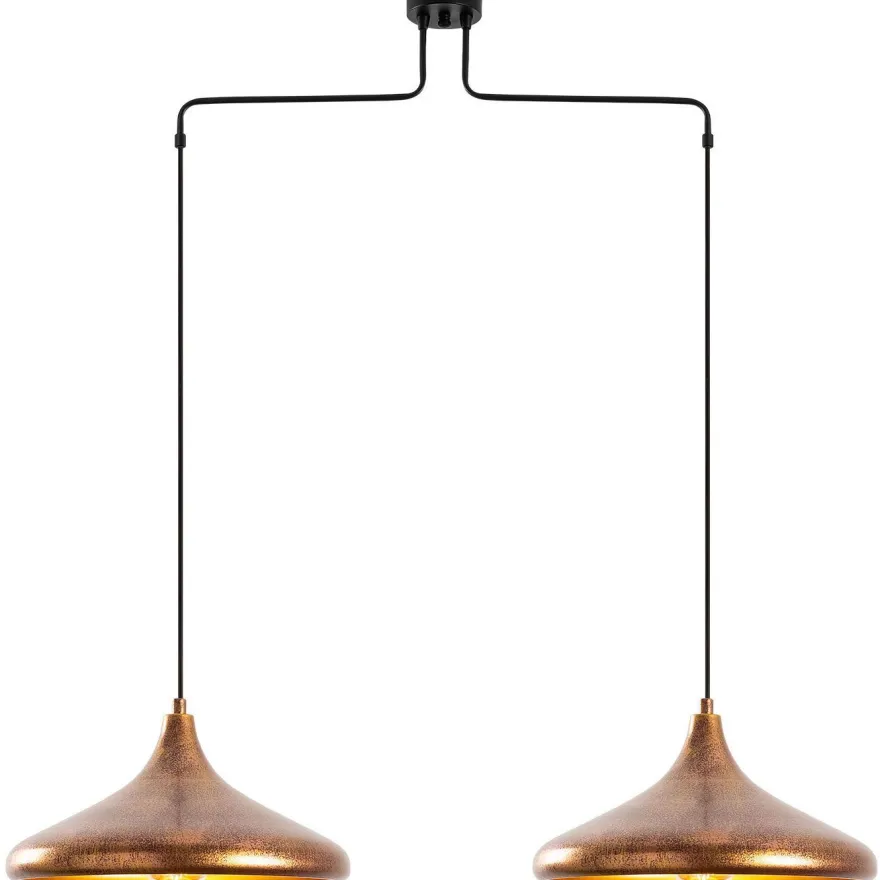 Riippuvalaisin Linento Lighting Barek 11547, 100x35x132cm, patinoitunut kupari
