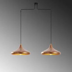 Riippuvalaisin Linento Lighting Barek 11547, 100x35x132cm, patinoitunut kupari