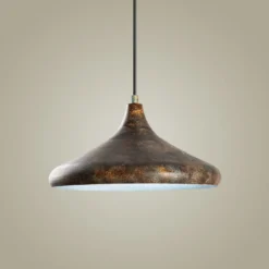 Riippuvalaisin Linento Lighting EYSAN-207-RETRO, Ø35cm, tummanruskea
