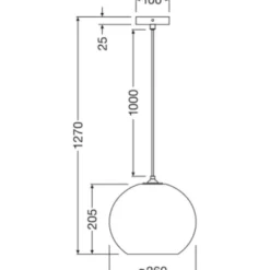 Riippuvalaisin Osram Decor Cardboard Ball E27 ruskea