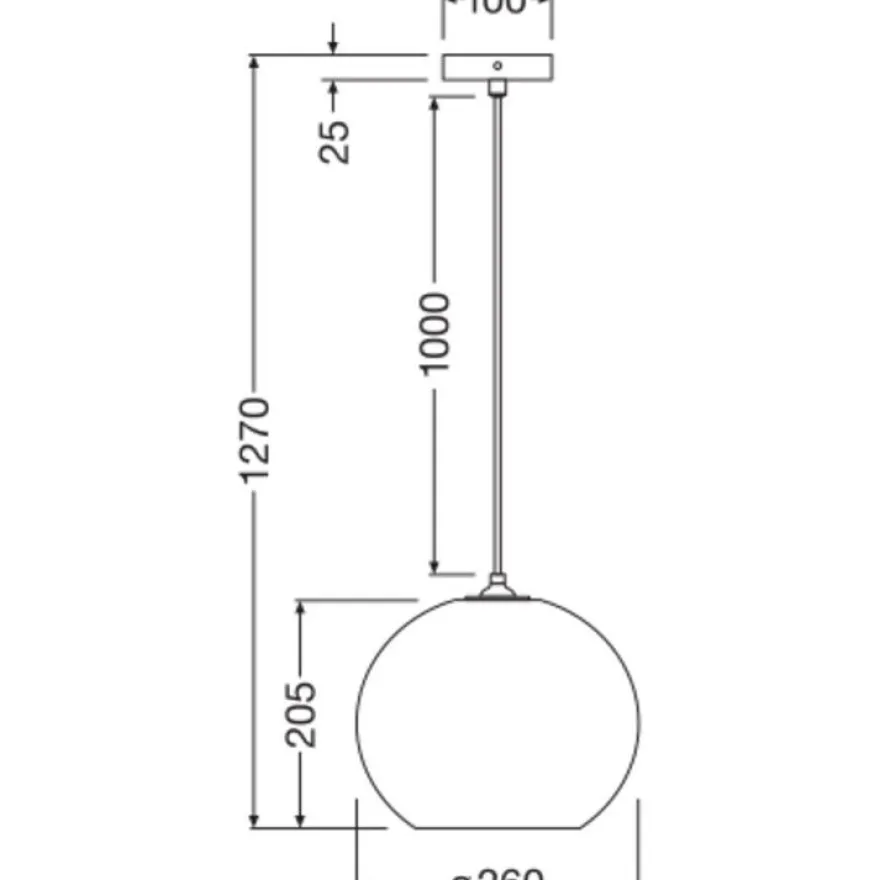Riippuvalaisin Osram Decor Cardboard Ball E27 ruskea