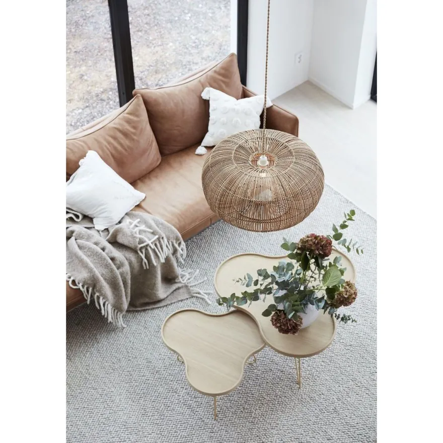 Riippuvalaisin PR Home Zuri, Ø61cm, rottinki