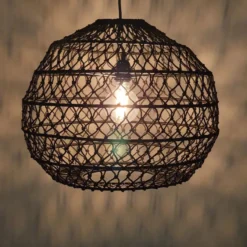 Riippuvalaisin Tenstar Molecule, Ø45cm, rottinki, musta