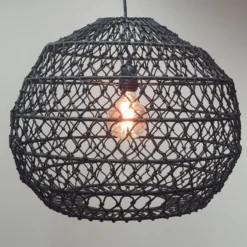 Riippuvalaisin Tenstar Molecule, Ø45cm, rottinki, musta