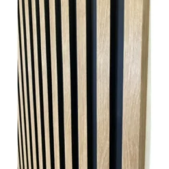 Rimapaneeli Järnvik Decoration Fagus 7401 3D, 21x122x2600mm, musta/tammi