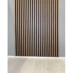 Rimapaneeli Järnvik Decoration Fagus 7401 3D, 21x122x2600mm, musta/tammi