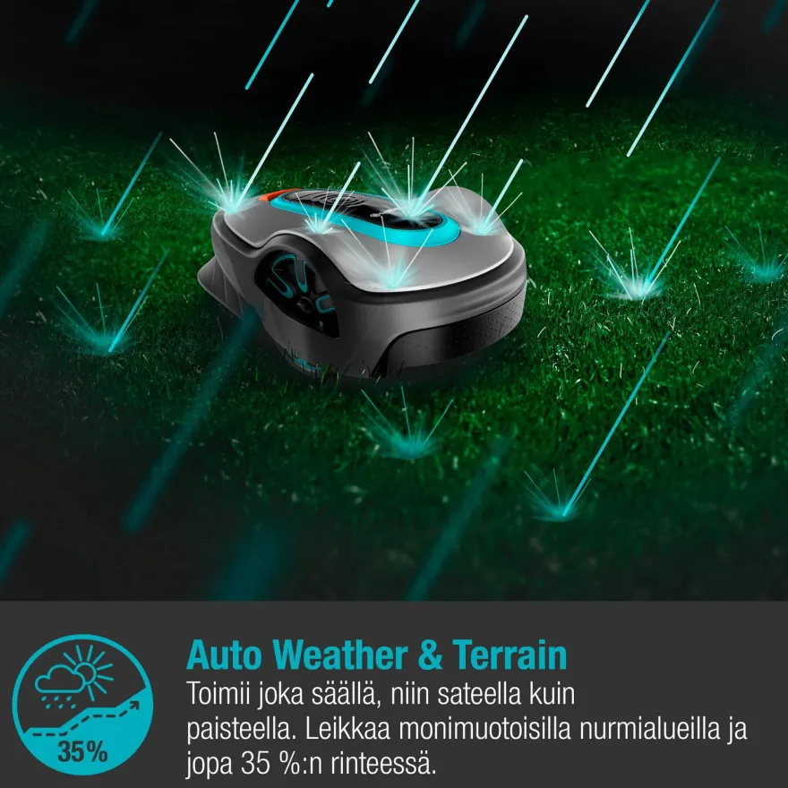 Robottiruohonleikkuri Gardena Smart Sileno Life 1000 Lona, 1000m²