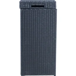 Roskakori Home4You WICKER 36x36xK80 cm, musta