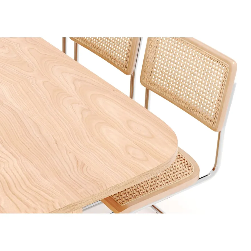 Ruokailuryhmä Kopparbo, 200cm, 6 Build-tuolia, ruskea (01710)