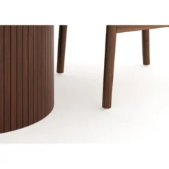 Ruokailuryhmä Kopparbo, 120cm, 4 Dezuid tuolia, tummanruskea (00122)