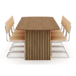 Ruokailuryhmä Richeto, 240cm, 6 tuolia Build, ruskea (01732)
