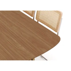 Ruokailuryhmä Richeto, 240cm, 6 tuolia Build, ruskea (01732)