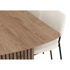 Ruokailuryhmä Richeto, 240cm, 6 tuolia, ruskea, eri tuolivaihtoehtoja (RR240)