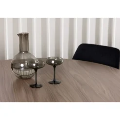 Ruokailuryhmä Venture Home, ⌀120cm Durango-pöytä + 4 Night-tuolia, sametti