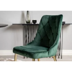 Ruokailuryhmä Venture Home, ⌀115cm musta Dipp-ruokapöytä + 4 Velvet Deluxe -tuolia