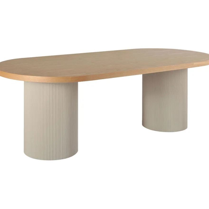 Ruokapöytä House Nordic Solva, 220x100cm, beige/ruskea