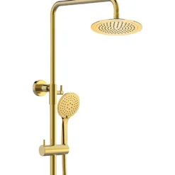 Sadesuihkusetti Bathlife Brusa, termostaattihanalla, suihkupää ⌀240mm, kiiltävä messinki