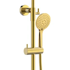 Sadesuihkusetti Bathlife Brusa, termostaattihanalla, suihkupää ⌀240mm, kiiltävä messinki