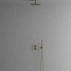 Sadesuihkusetti Scandtap Steel Harmonized 2y, termostaattihanalla, Champagne