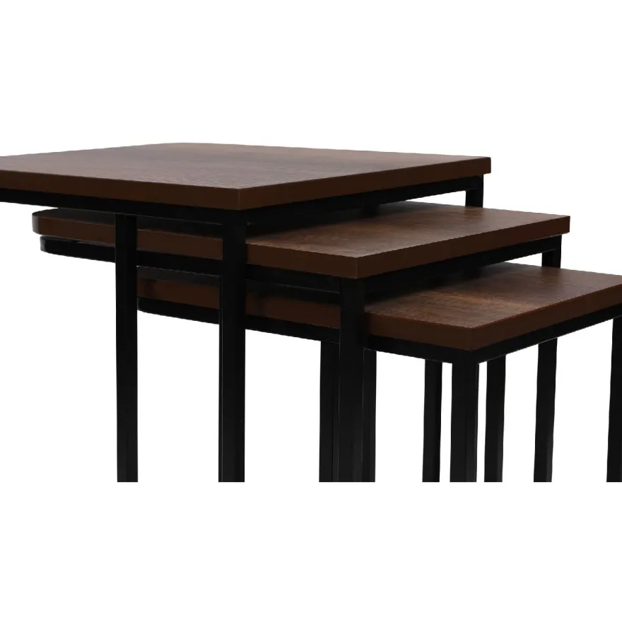 Sarjapöytä kolmiosainen Linento Furniture Ce Metal Zigon 9401, eri värejä