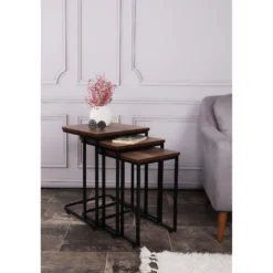 Sarjapöytä kolmiosainen Linento Furniture Ce Metal Zigon 9401, eri värejä