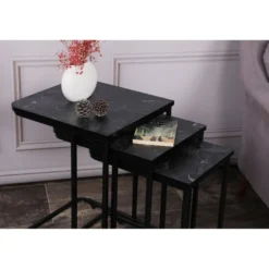Sarjapöytä kolmiosainen Linento Furniture Ce Metal Zigon 9401, eri värejä