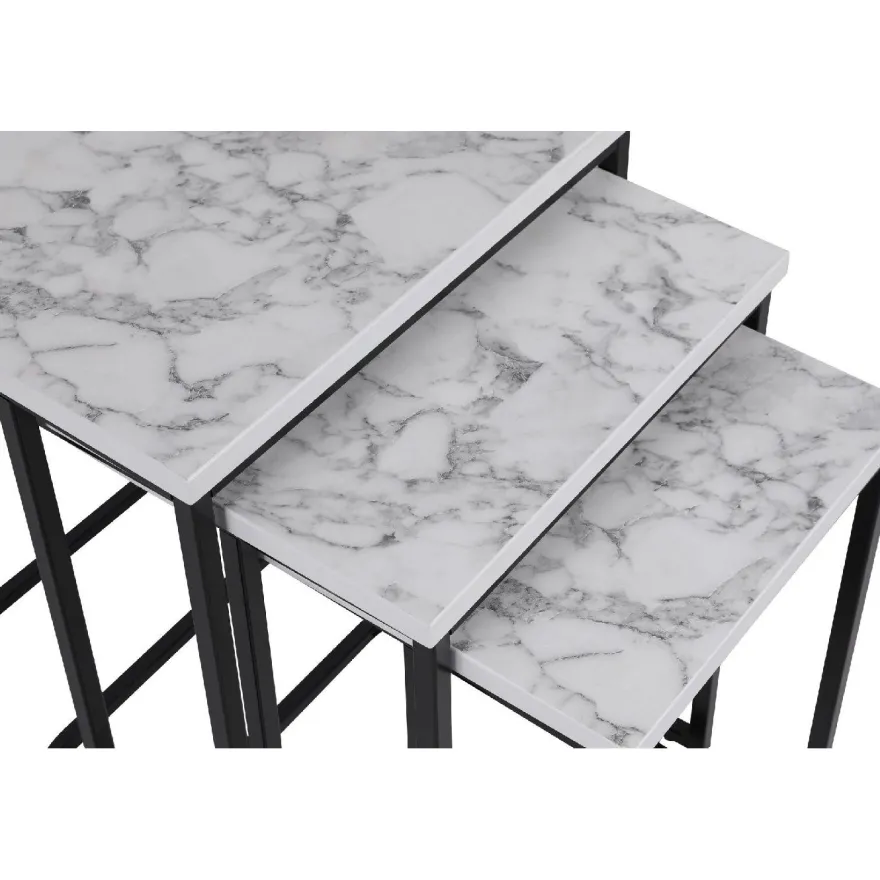 Sarjapöytä kolmiosainen Linento Furniture Ce Metal Zigon 9401, eri värejä