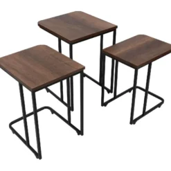 Sarjapöytä kolmiosainen Linento Furniture Ce Metal Zigon 9401, eri värejä