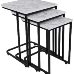 Sarjapöytä kolmiosainen Linento Furniture Ce Metal Zigon 9401, eri värejä